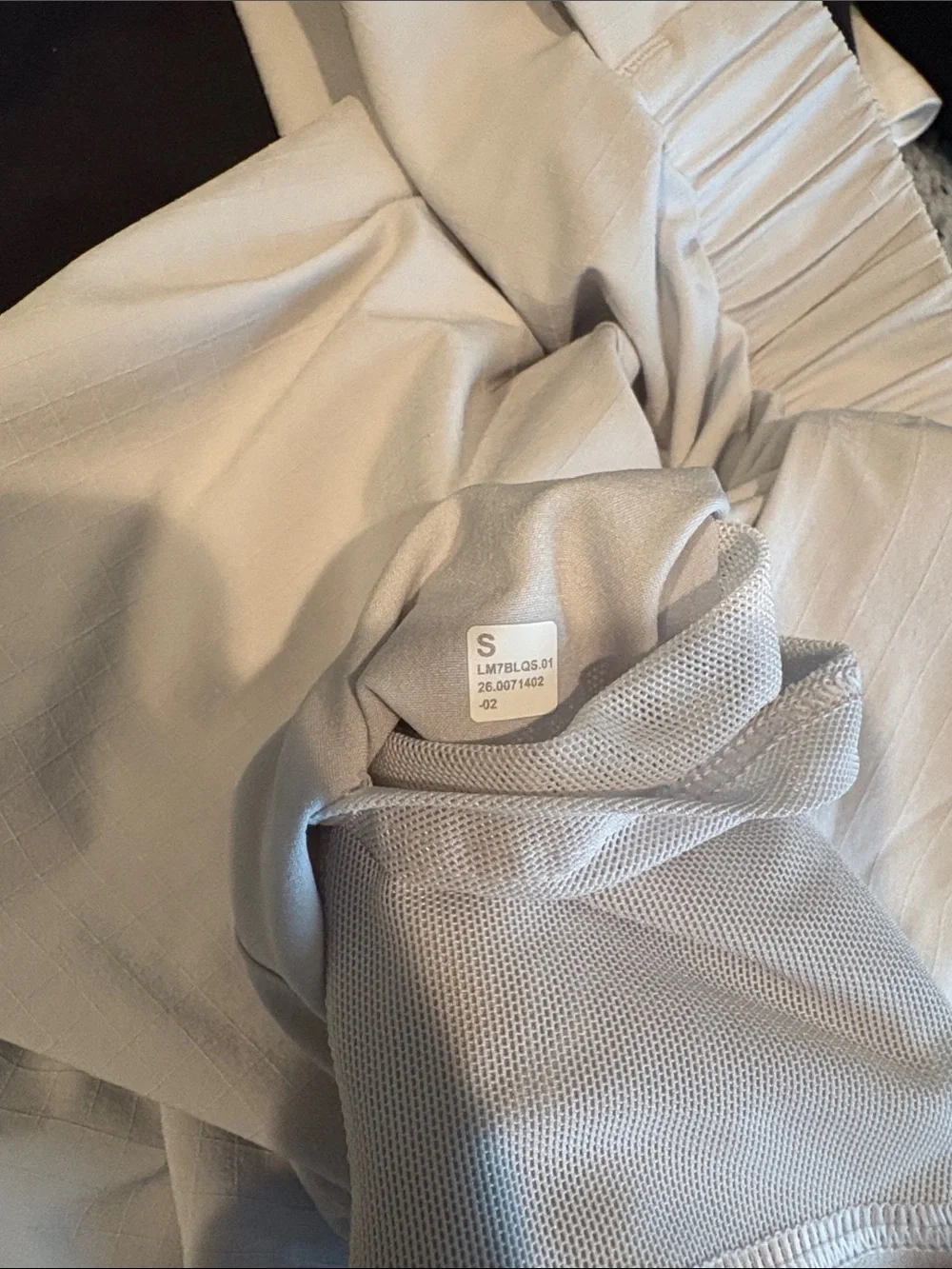 Lululemon Mile Marker Ripstop Linerless Short 6”, Small, Vapor color